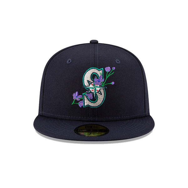 New Era Mens MLB Seattle Mariners Side Patch Bloom 59Fifty