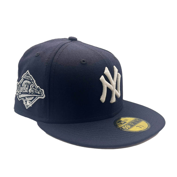 New Era New York Yankees Mens Navy Blue 1996 World Series Side Patch  59FIFTY Fitted Hat