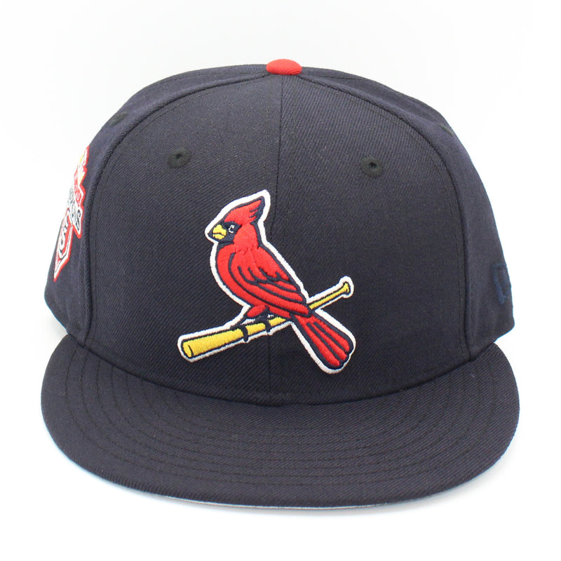 New Era Mens MLB St. Louis Cardinals World Series 2011 59FIFTY Fitted Hat 70584428 Navy, Grey Undervisor 7 1/2
