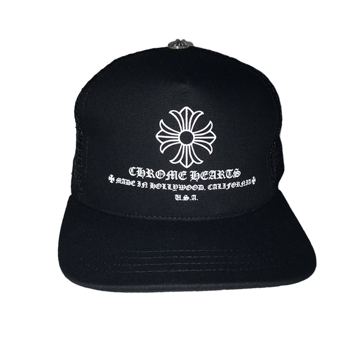 Chrome Hearts Mens Printed Cross Snapback Trucker Hat 110390816