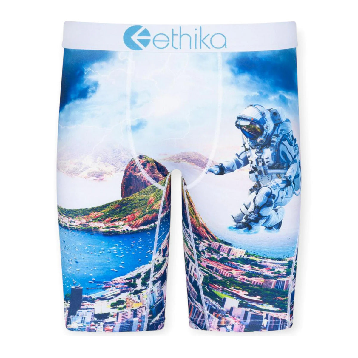 Ethika Mens First Contact Boxer Brief MLUS2682-BLU Blue
