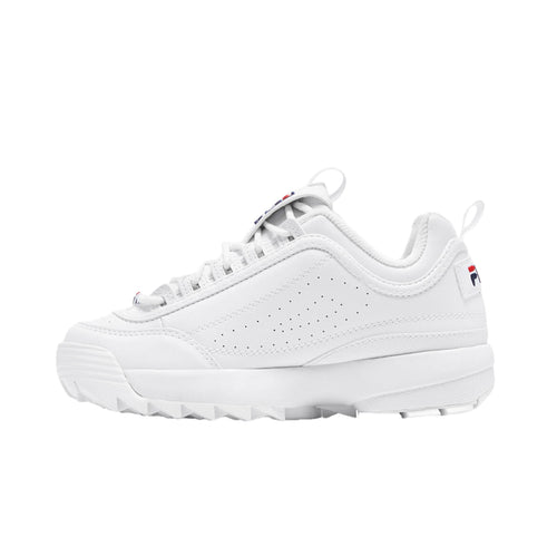 Fila Kids Disruptor II Fashion Sneakers FW02945-111 White/Peacoat/Red