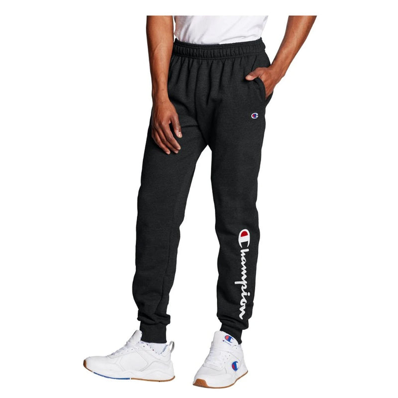 Y2K Champion Athleticwear Black Blank Sweatpants Bottoms 2000s 2XL