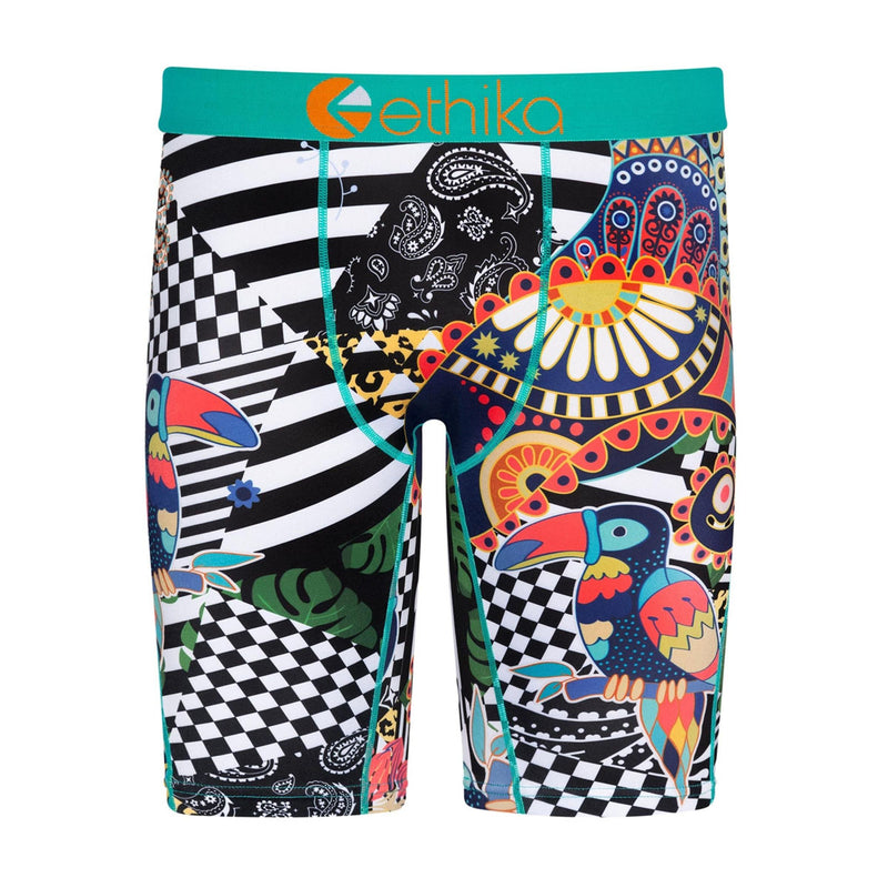 Ethika Mens Staple Boxer Brief  2-Pack Blue and Green, 2-pack