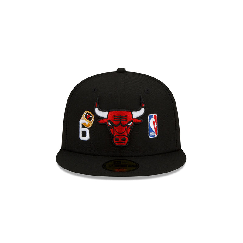 Cap New Era Chicago Bulls Championships 59FIFTY Fitted Cap White