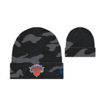 New Era Mens NBA New York Knicks Knit Freeze Beanie 60268649 Black Camo