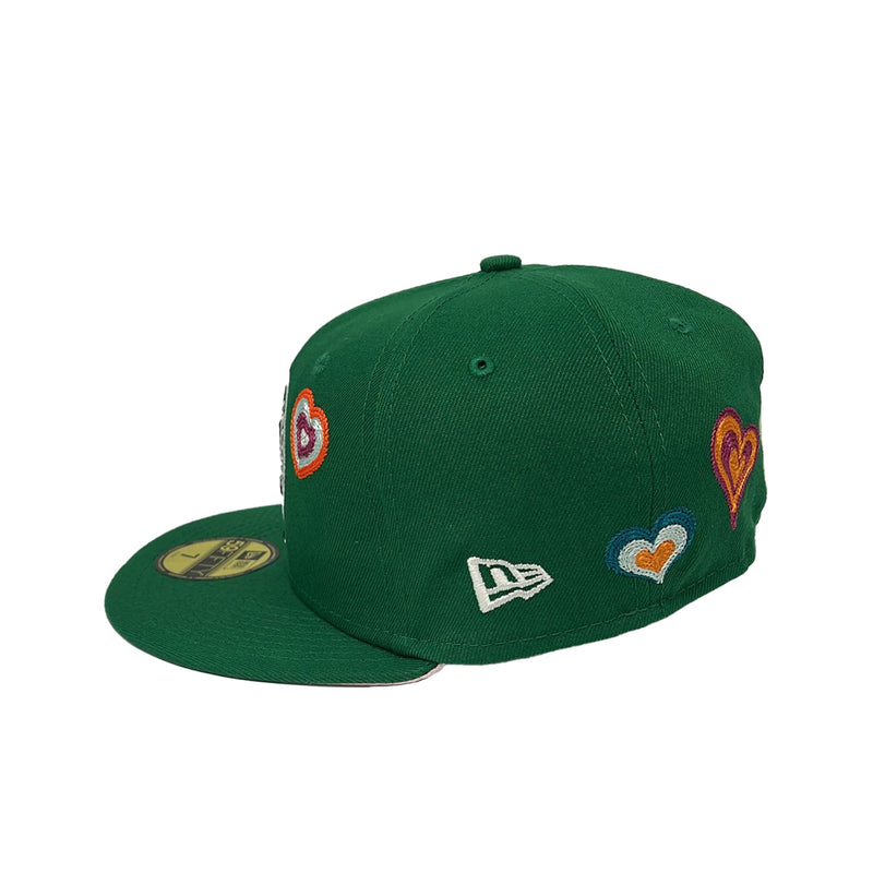 Men's New Era Kelly Green Boston Red Sox White Logo 59FIFTY Fitted Hat