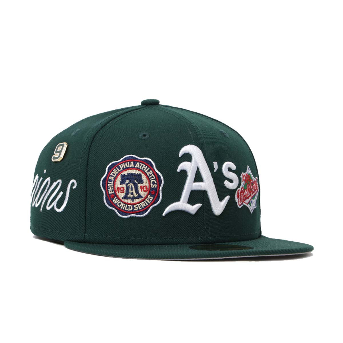 Men's New Era Black Oakland Athletics PLANETARY 59FIFTY Fitted Hat