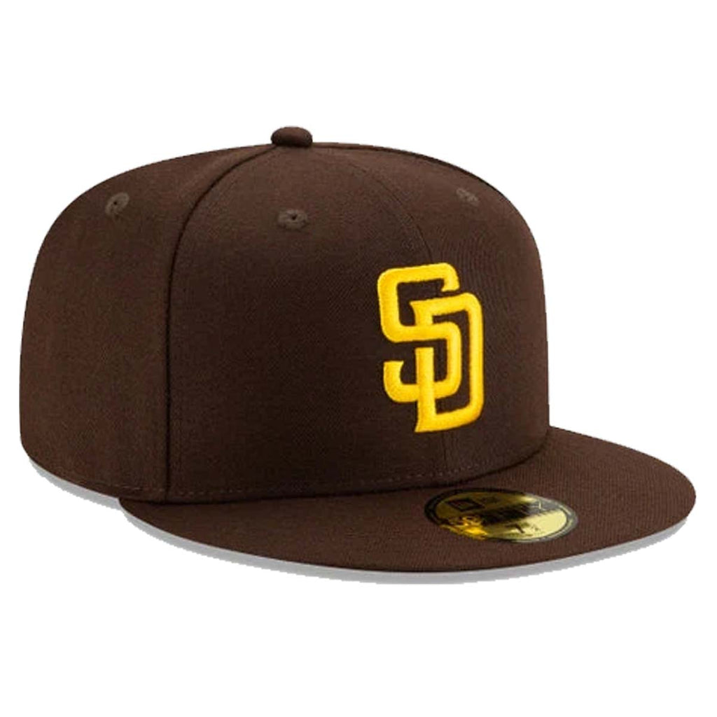 San Diego Padres Pro Standard Logo Snapback Hat - White/Brown