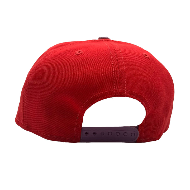 New Era Mens NFL Arizona Cardinals 2T Color Pack 9FIFTY Snapback Hat 60322875 Red/Lavender, Grey Undervisor