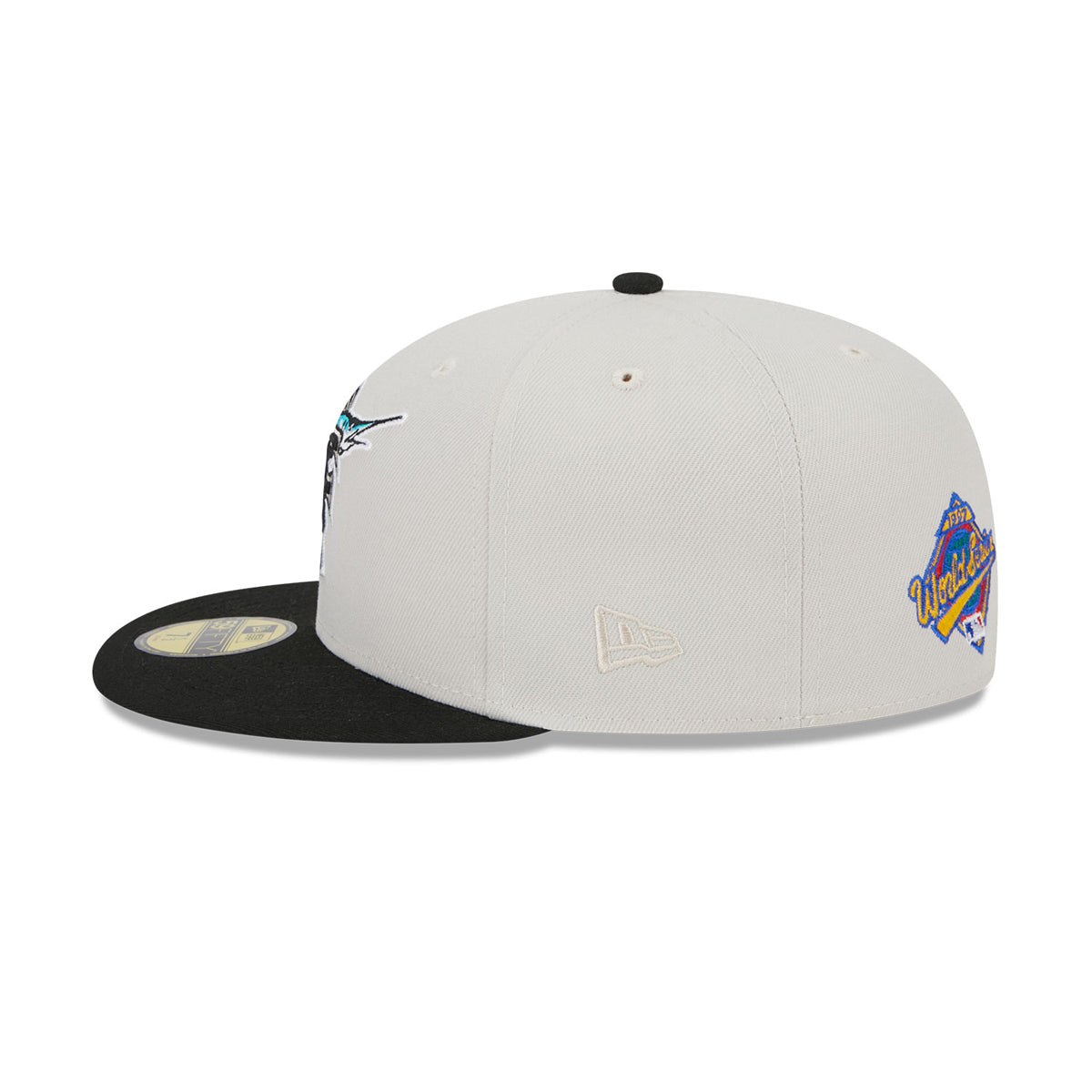 New Era 59FIFTY Florida Marlins World Class Fitted Hat in Beige | Size 7 3/4 | 60355958