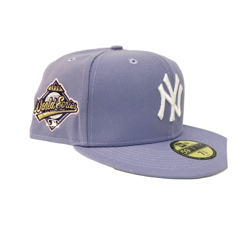 New Era 59 Fifty New York Yankees 1996 WS Fitted Pink Brim Hat 70643749 Purple 8 / Purple