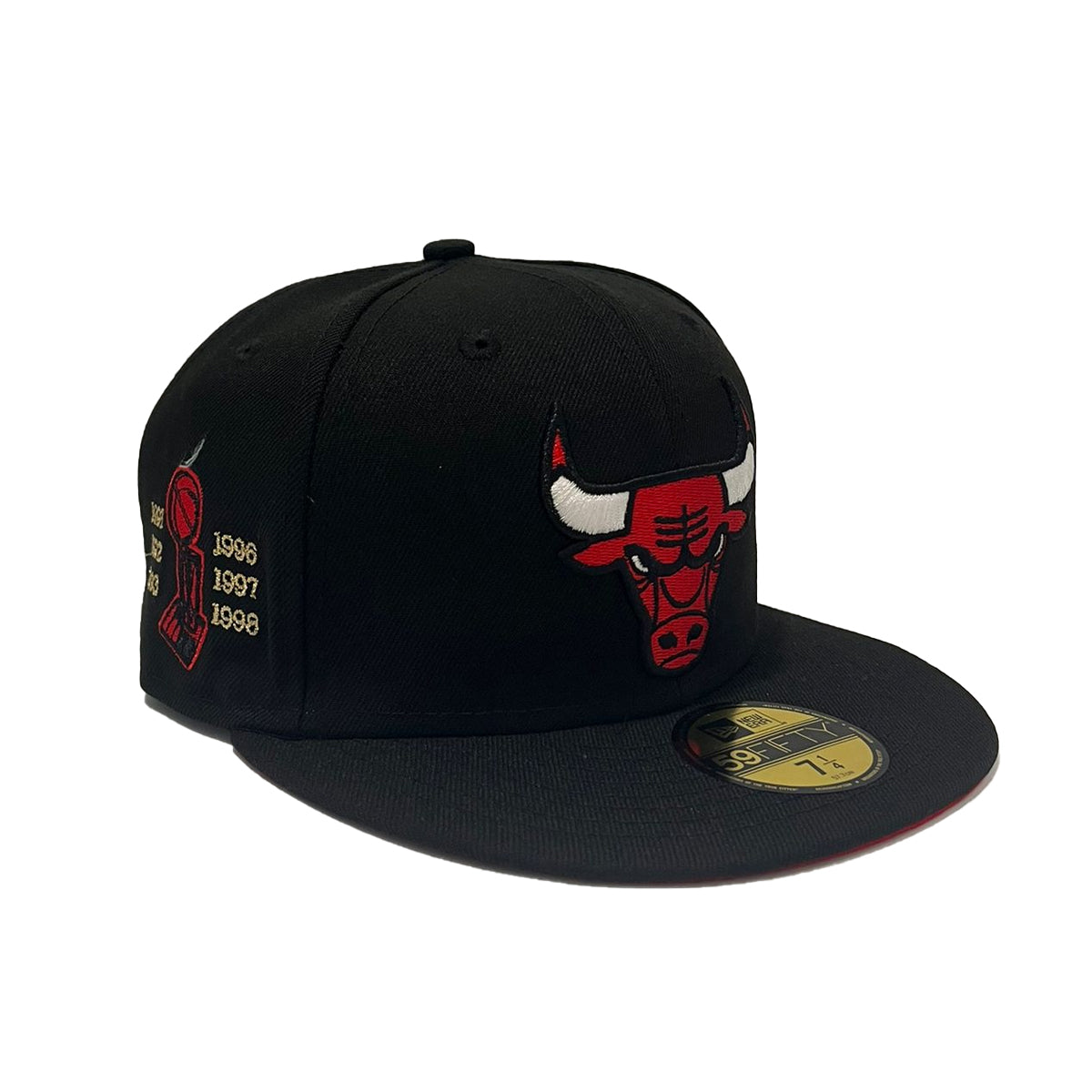 New Era 59Fifty Men NBA Chicago Bulls Black Fitted Cap – Shoe Hut