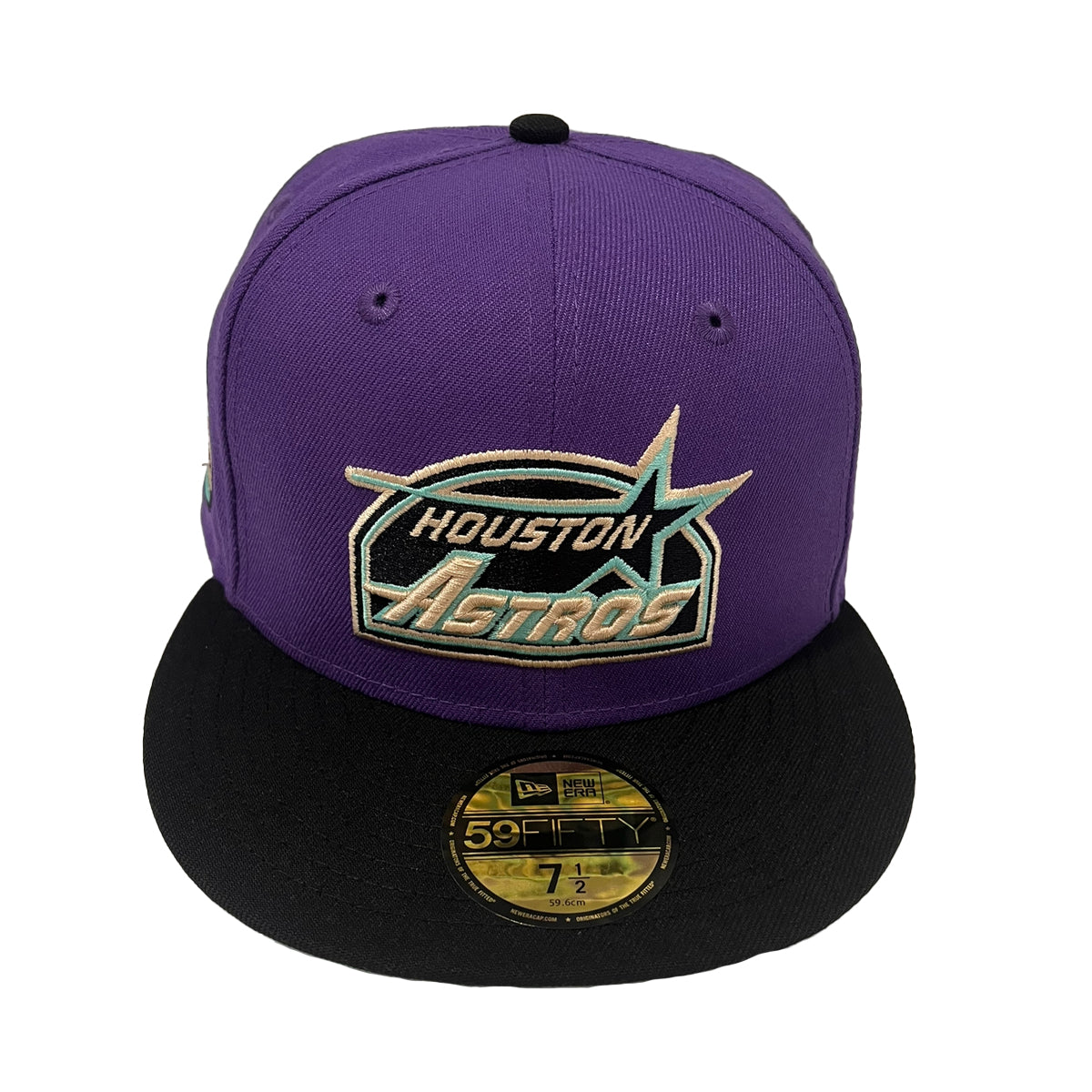 New Era Mens MLB Houston Astros 35th Anniversary 59FIFTY Fitted Hat 70716143 Black, Metallic Gold Undervisor 7