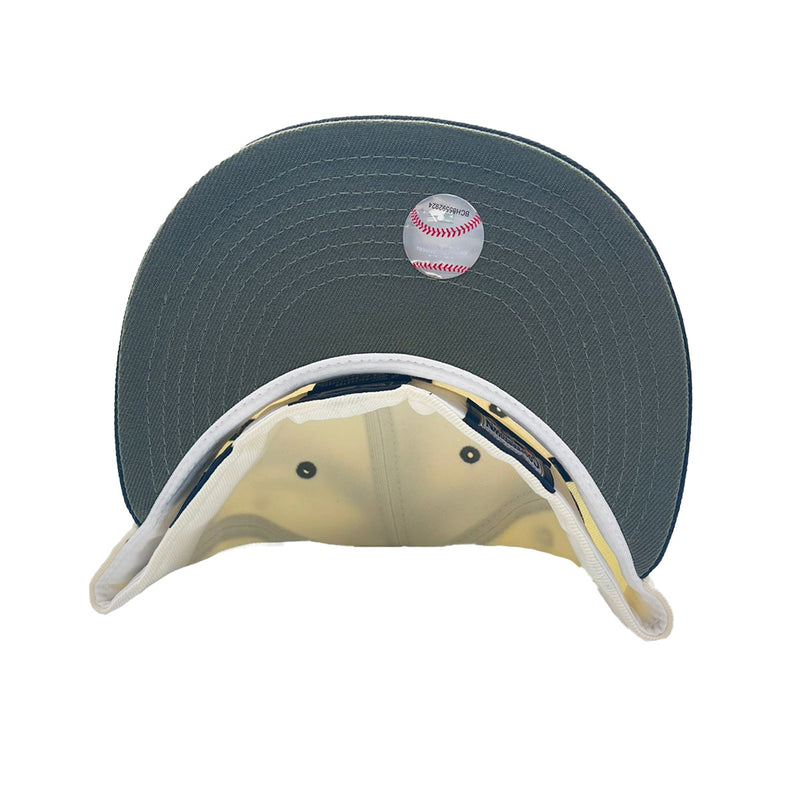 New Era Mens MLB Houston Astros 35 Great Years 65-99 59FIFTY Fitted Hat 70761541 Cream/Navy, Olive Undervisor 7 3/8