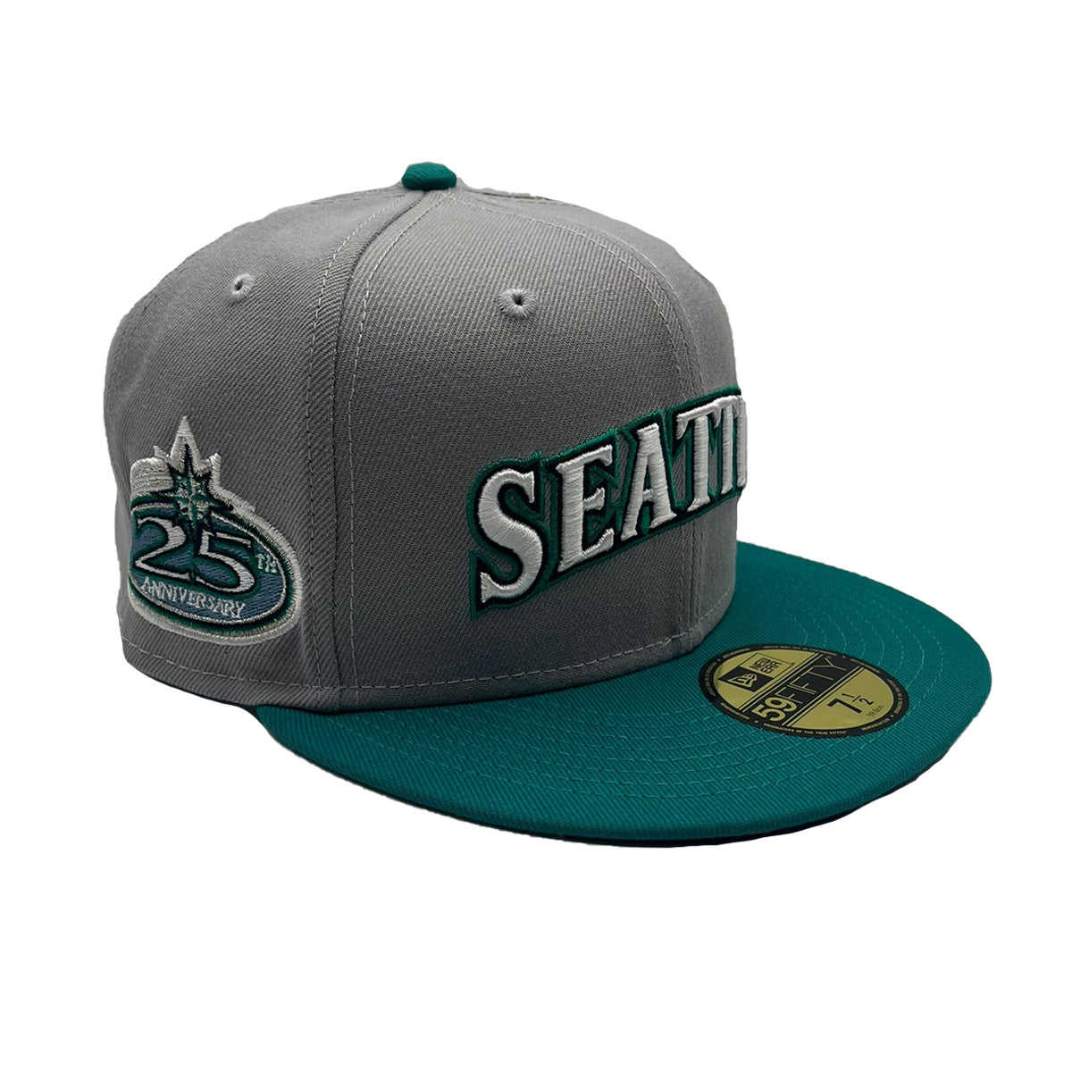 Men's Seattle Mariners New Era Gray/Teal 59FIFTY Fitted Hat