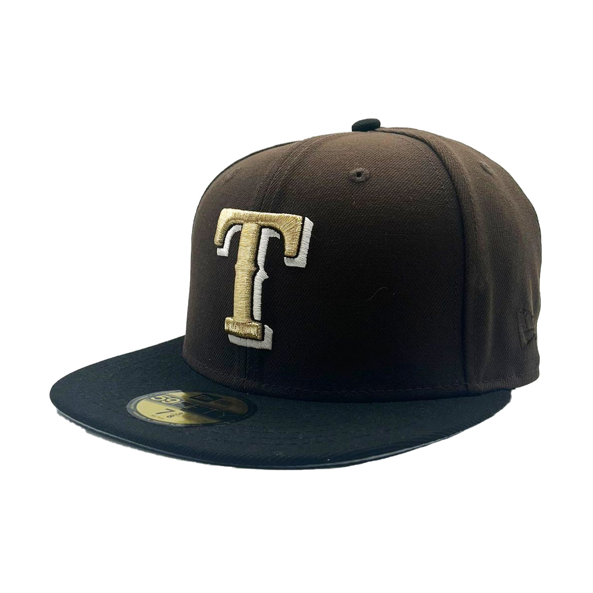 New Era Texas Rangers Vegas Gold Collection 40th Anniversary Patch 59Fifty  Fitted Hat Tan/Grey Men's - US
