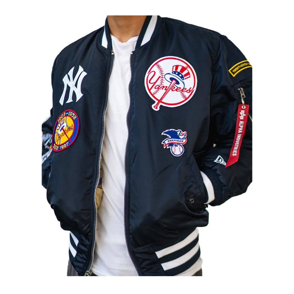 New Era Mens MLB New York Yankees Alpha Industries MA-1 