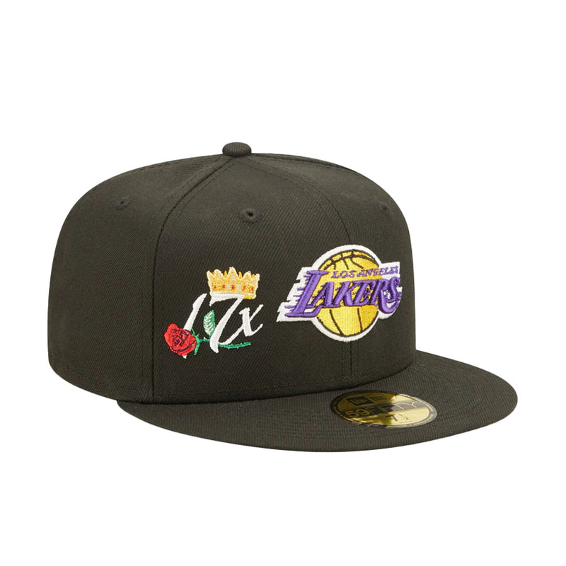 Los Angeles Lakers Mitchell & Ness NBA Snapback Cap Hat Gray Crown