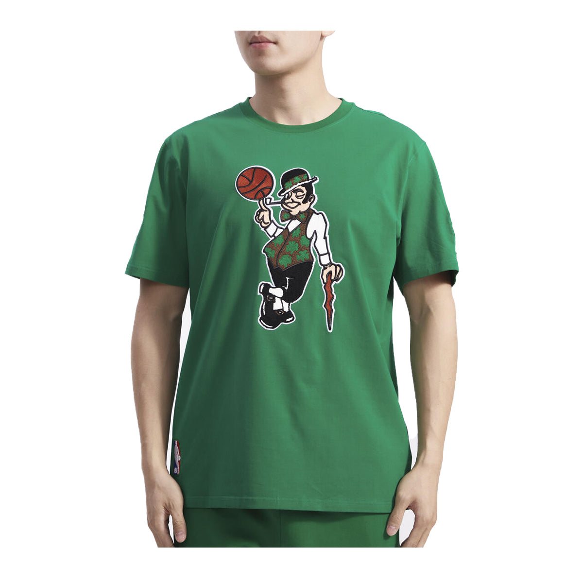 Pro Standard Mens NBA Boston Celtics Mascot SJ Crew Neck T-Shirt  BBC1515437-KGR Kelly Green