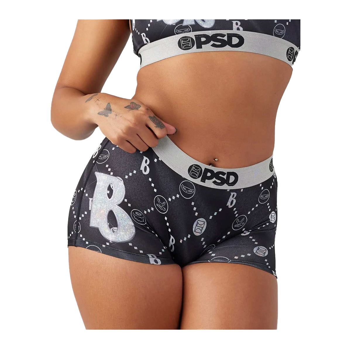 PSD Women's Bratz Boy Shorts - Full Coverage Women's Underwear -  Comfortable Stretch Panties for Women, Multi