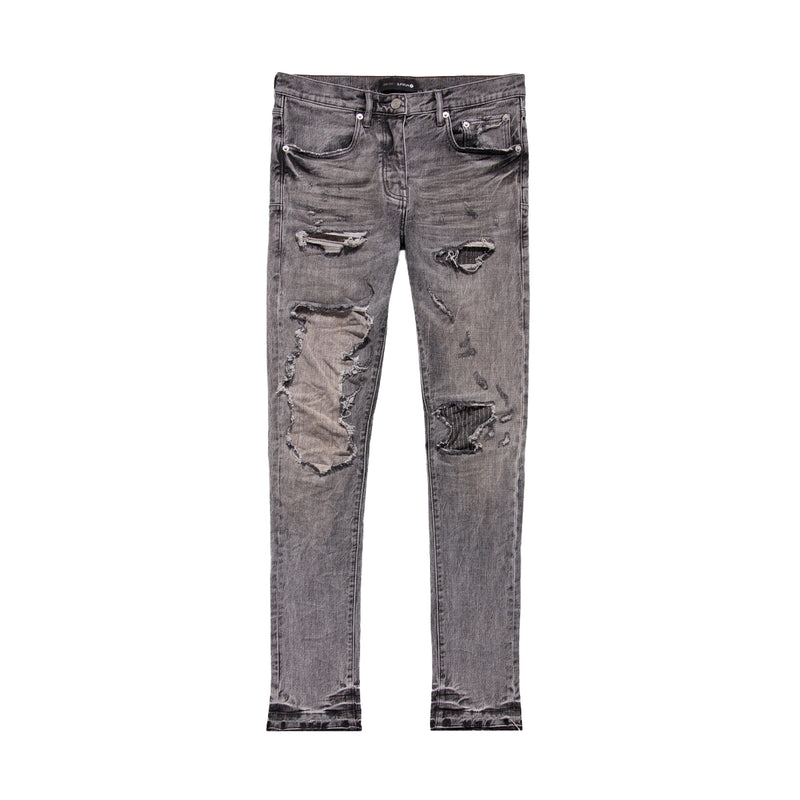 Purple Brand Jeans P001 Low Rise Skinny Reverse Grey Dirty Repair P001 –  BLVD