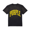 Purple Brand Mens Heavy Jersey Ss Tee Crew Neck T-Shirt P117-HJBY423 Black