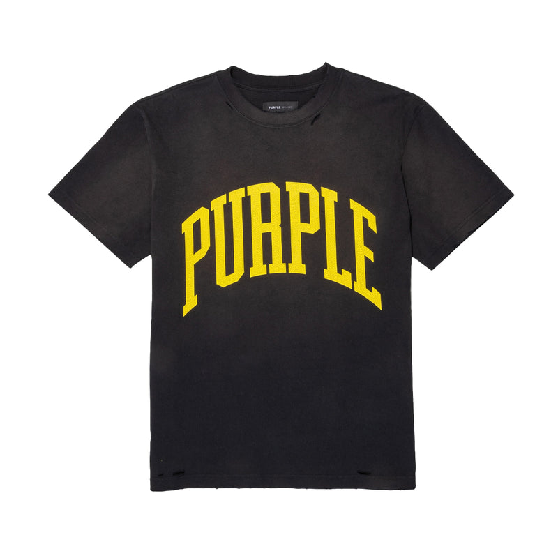 Purple Brand Textured Jersey Short Sleeve Graphic Tee