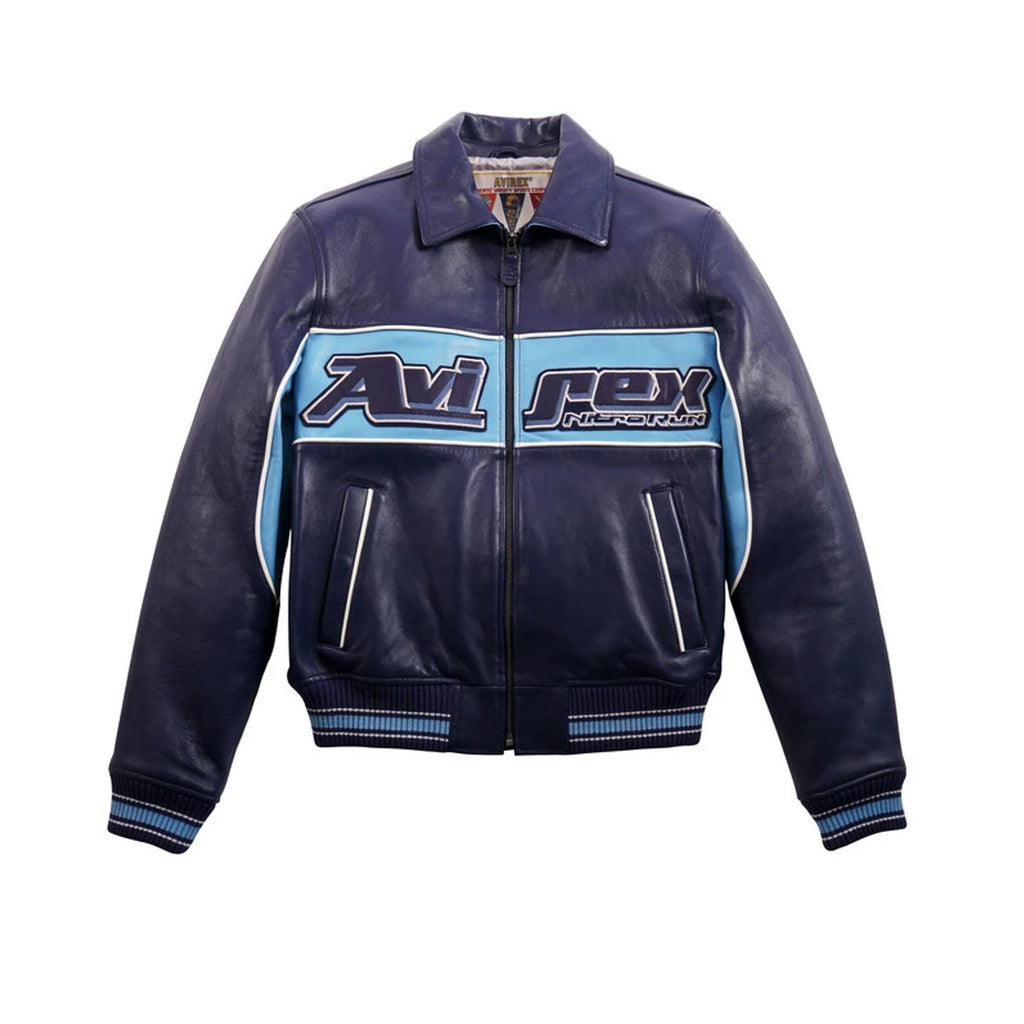 Avirex Mens Nitro-Run Jacket AVF201O01-414 Indigo | Premium