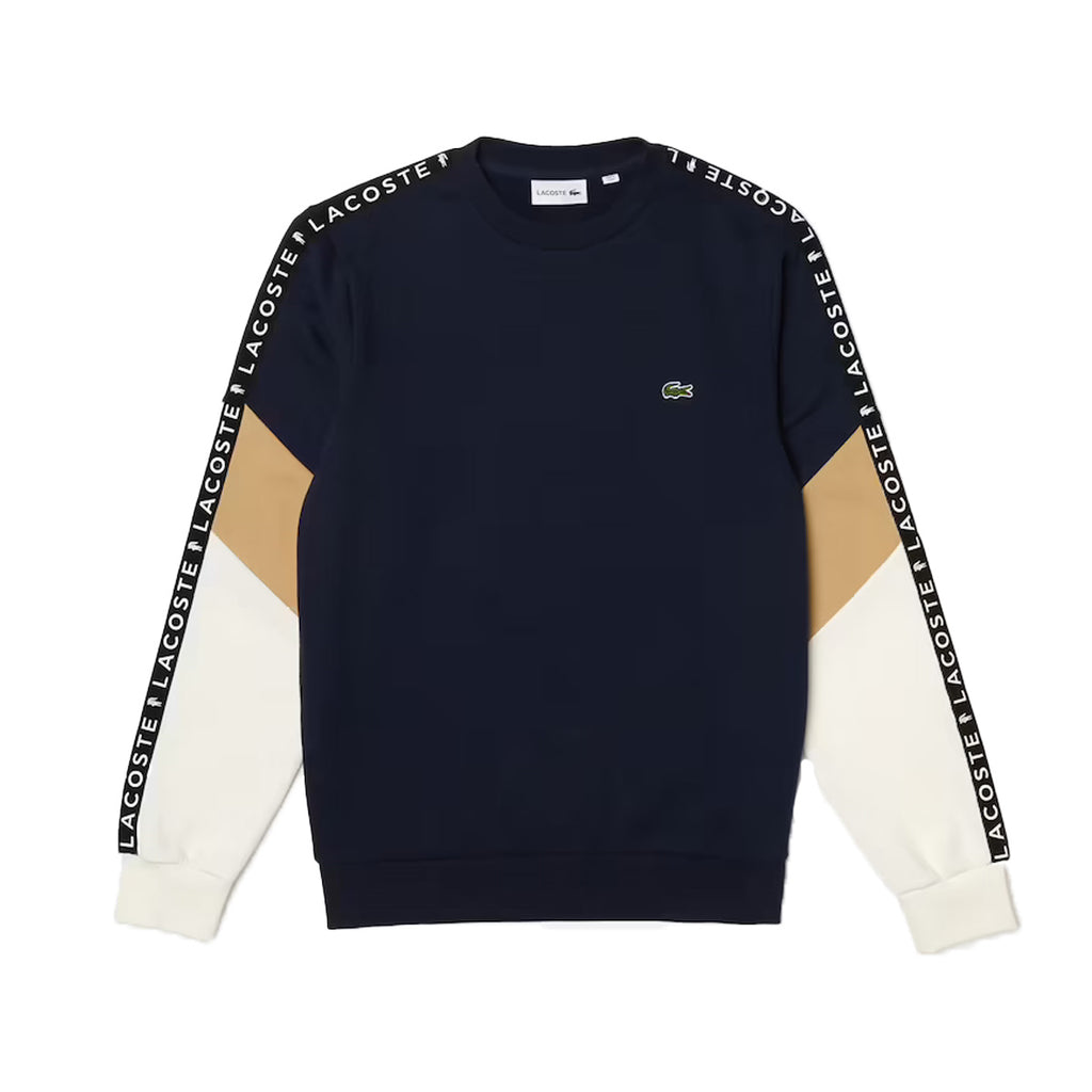 Lacoste Mens Sweatshirt SH6889-ZEL | Lounge Navy Blue NY Premium