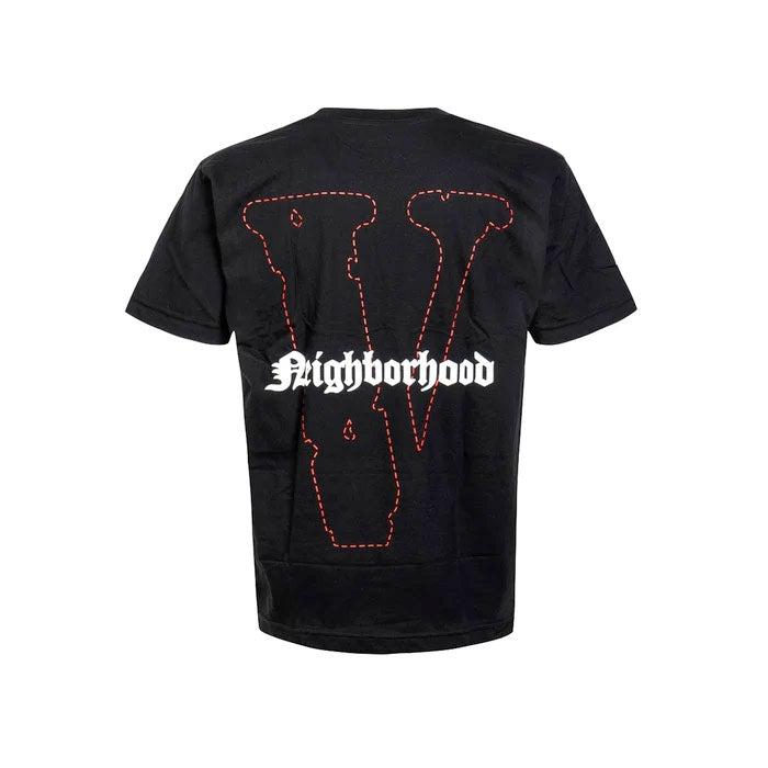 Vlone Mens Neighbourhood Skull T-Shirt TS1765-BLK Black | Premium